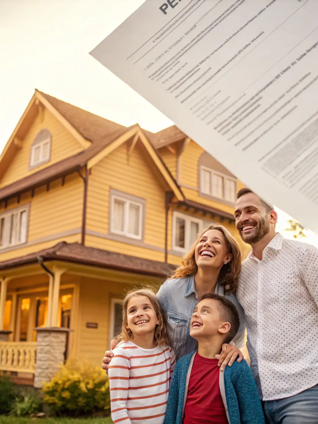 A family receiving a life insurance payout check from an Integral Insurance agent, with a focus on the agent's empathetic and supportive demeanor.